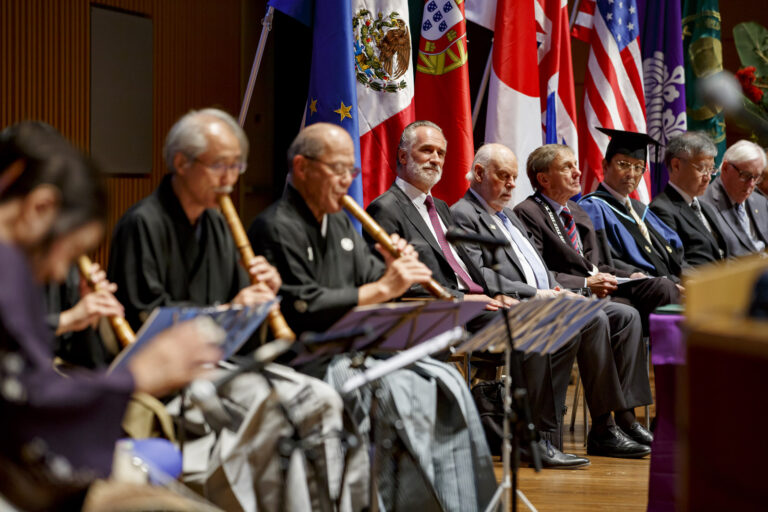 2019 Award Ceremony at the University of Tsukuba, musical performance with woodwinds.